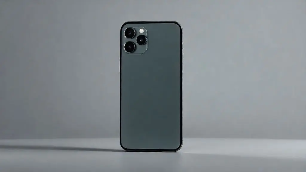Análise completa do iPhone 13, mostrando o aparelho em um fundo neutro para destacar seu design e câmeras. Veja se ainda vale a pena comprar o modelo.