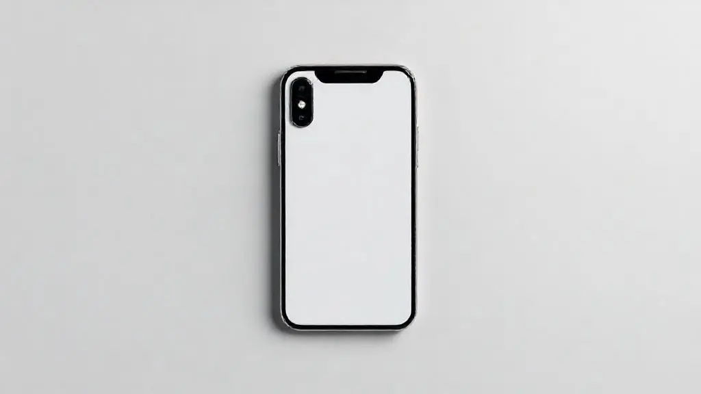 Fotografia profissional do iPhone XR em um fundo de estúdio neutro, destacando o design e a tela do aparelho em análise para compra.