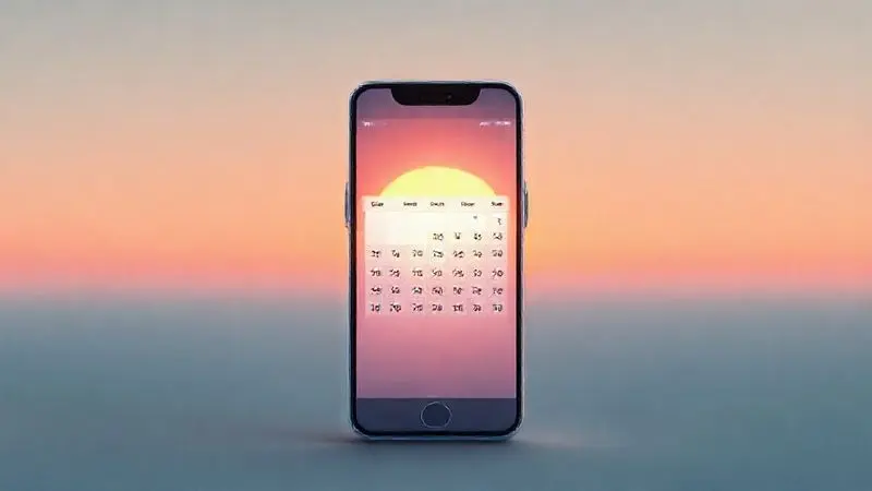 Ilustração conceitual de um smartphone com um calendário, simbolizando o fim do ciclo de atualizações do iOS para o iPhone X.