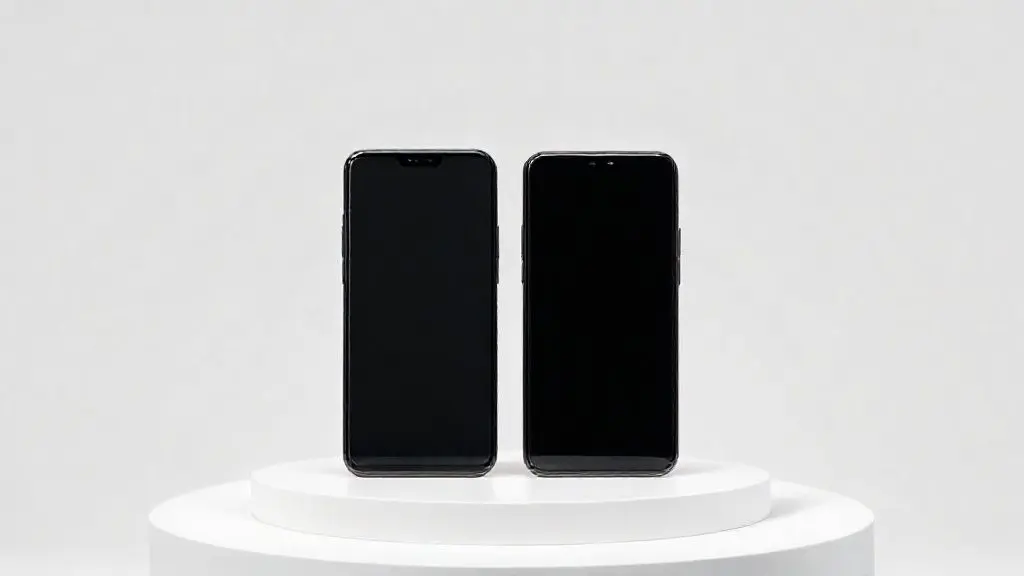 Comparação lado a lado entre o design e a tela dos smartphones iPhone 12 e iPhone 13, destacando as diferenças sutis na construção.