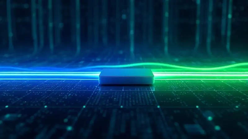 Renderização 3D mostrando a diferença de velocidade entre as conexões 4G e 5G em um smartphone.
