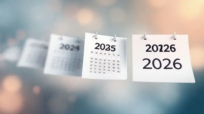 Representação artística do ciclo final de atualizações de software de um smartphone, com um calendário e um ponto de interrogação.