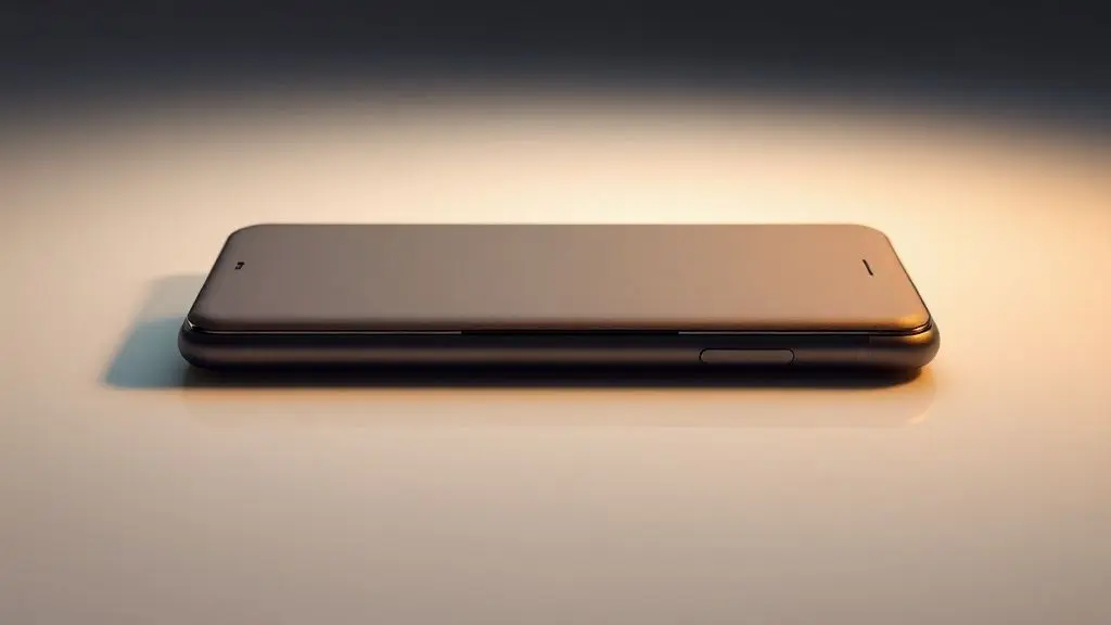 Fotografia profissional de um smartphone moderno e elegante, em foco nítido, destacando o design e a qualidade de construção do aparelho.