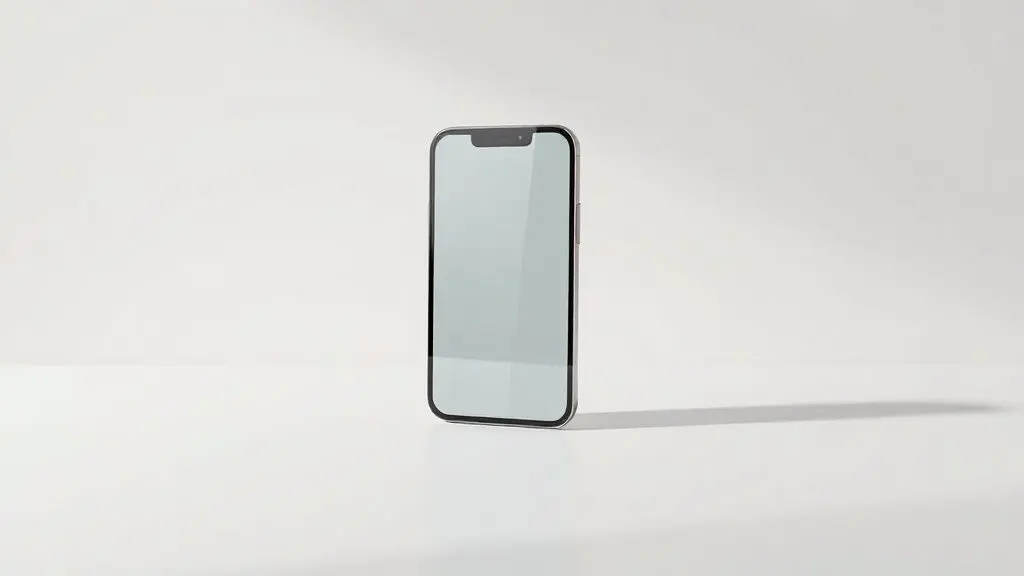 Análise completa do iPhone 14, mostrando o smartphone sem marca em detalhe sob iluminação de estúdio, destacando seu design e materiais de alta qualidade.