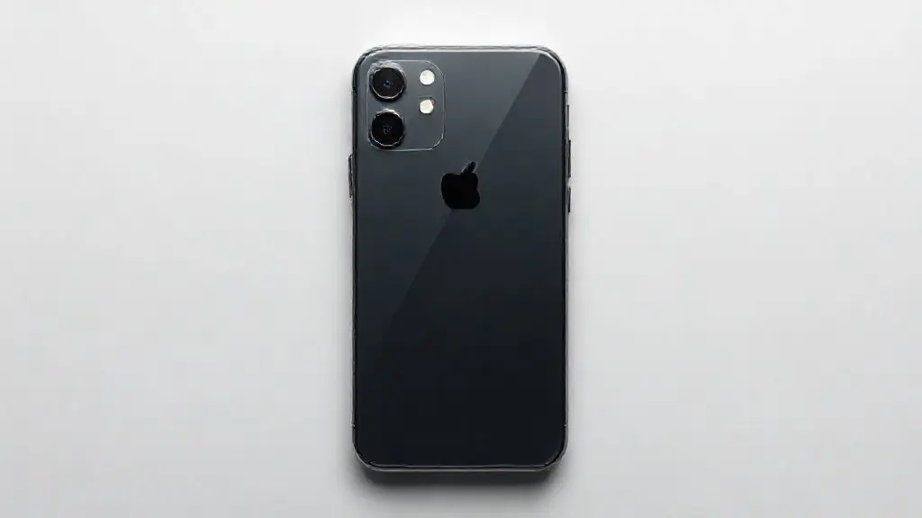 Análise completa do iPhone 8, mostrando o smartphone em detalhe com sua traseira de vidro e câmera, sobre um fundo neutro de estúdio.