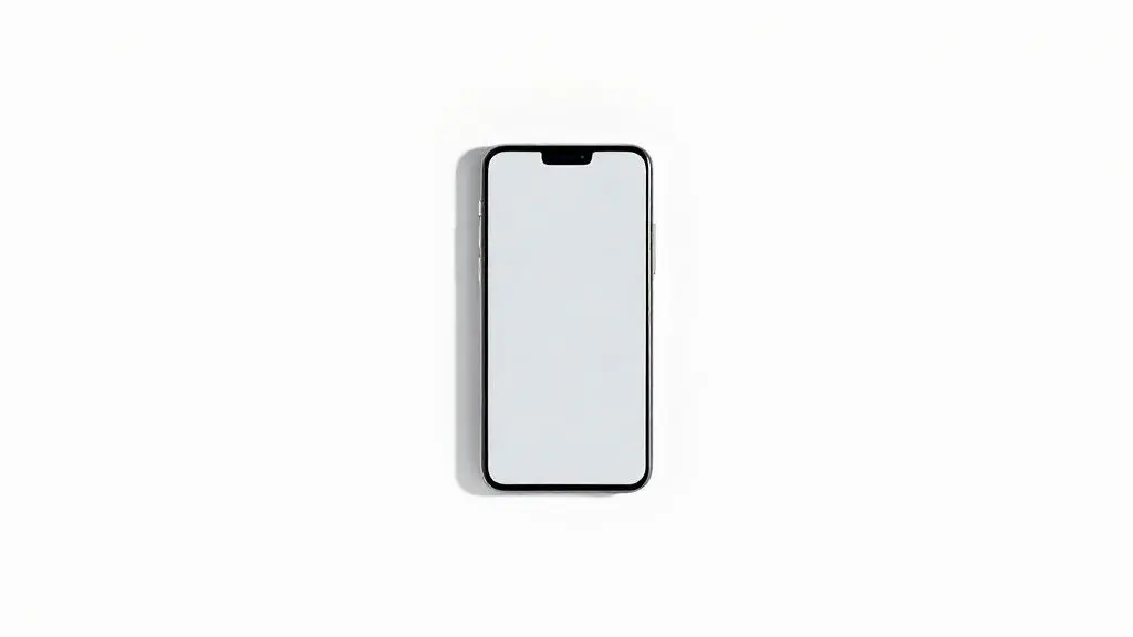 Um smartphone moderno sem marca em fundo de estúdio, representando a análise se vale a pena comprar um iPhone americano ou um brasileiro.