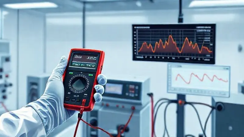 Cenário de teste de laboratório com medições de performance para avaliar a eficiência do carregamento.