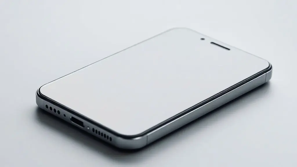 Smartphone conceitual sem marca em estúdio, iluminação profissional destacando design e texturas
